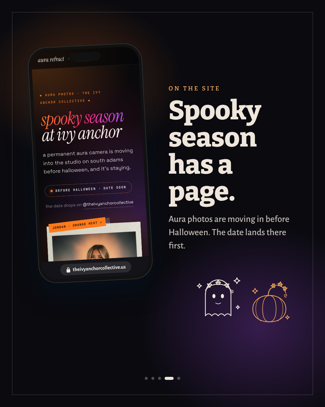 New website · 4 · spooky season