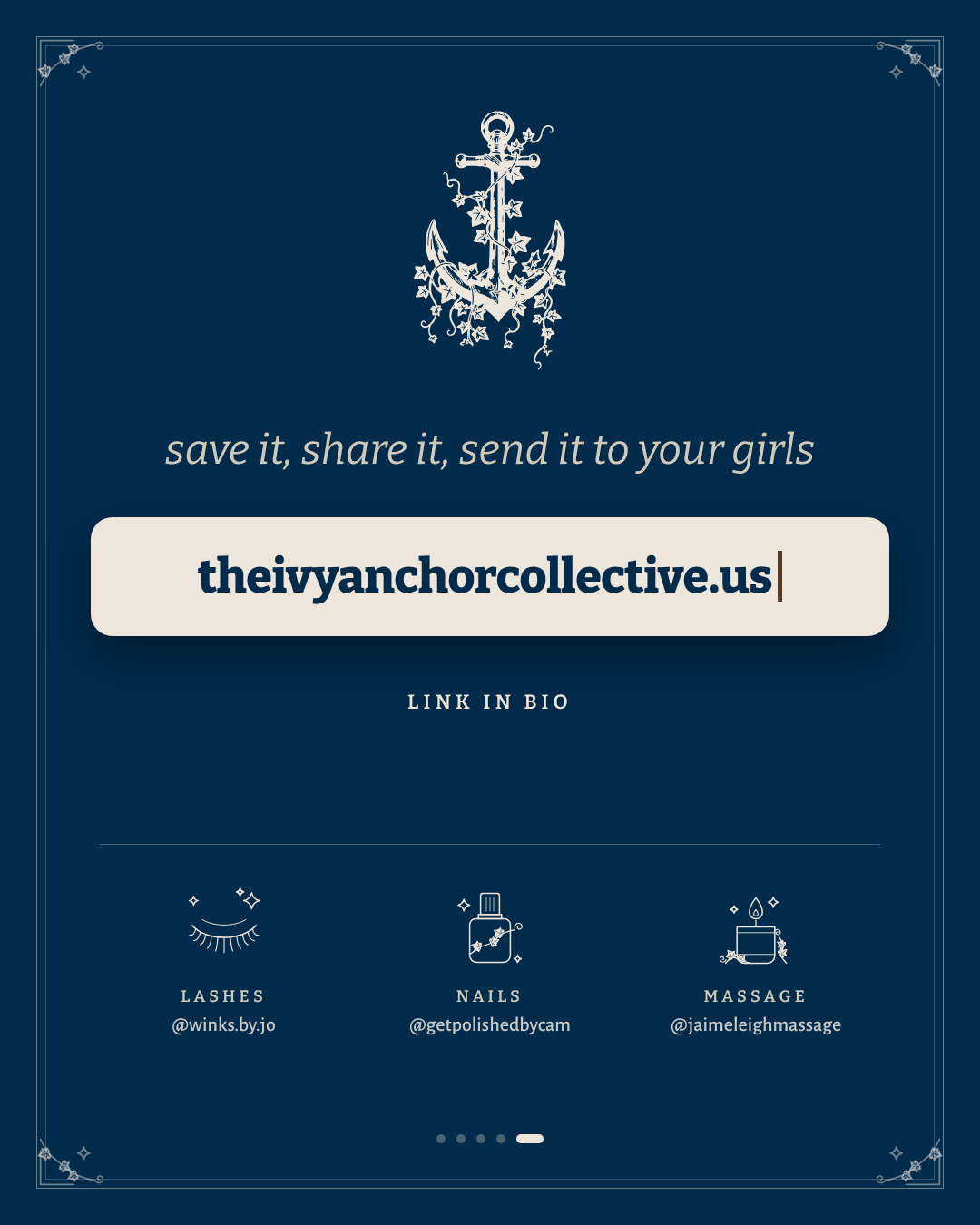 New website · 5 · save it