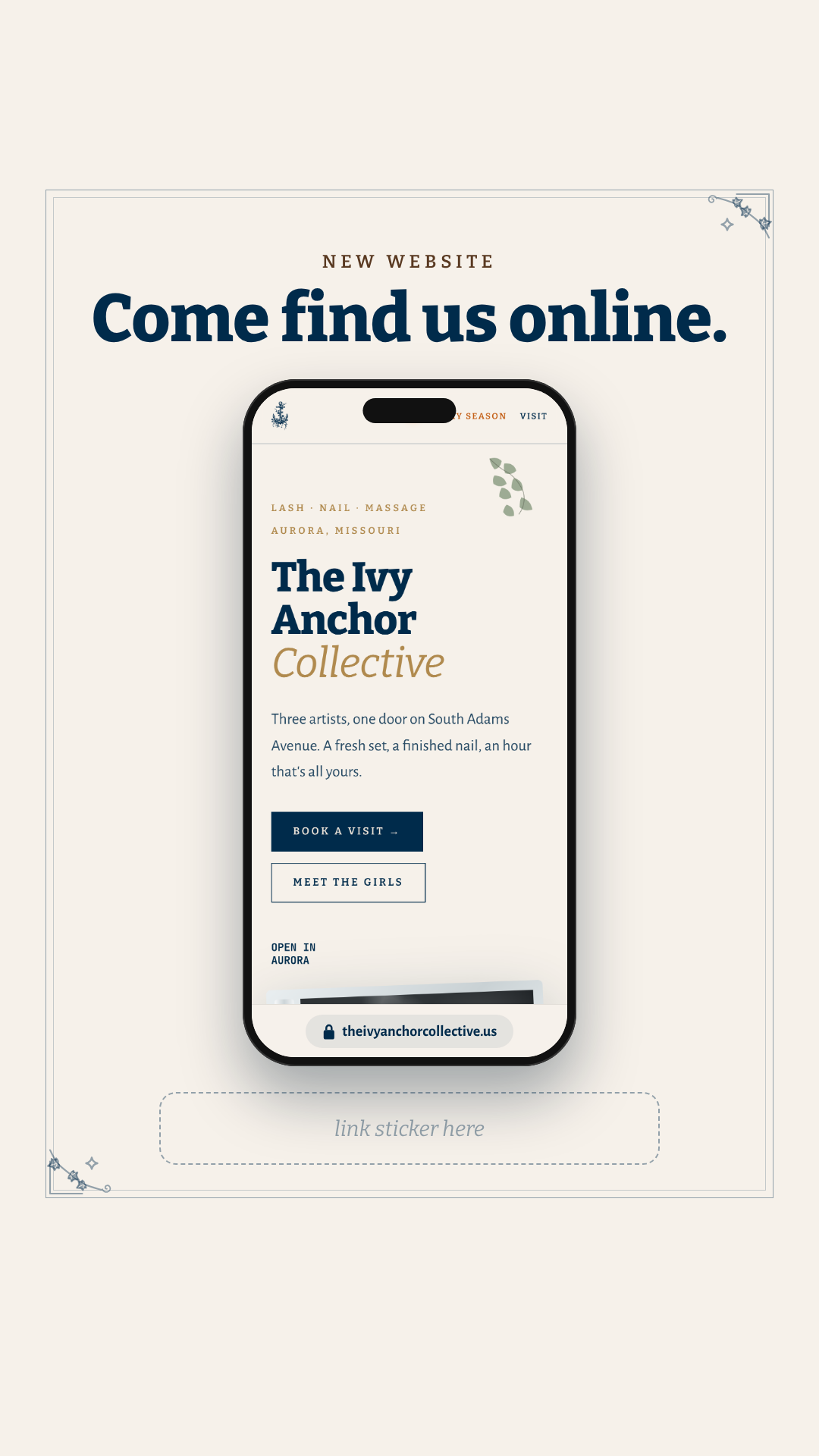 New website · story