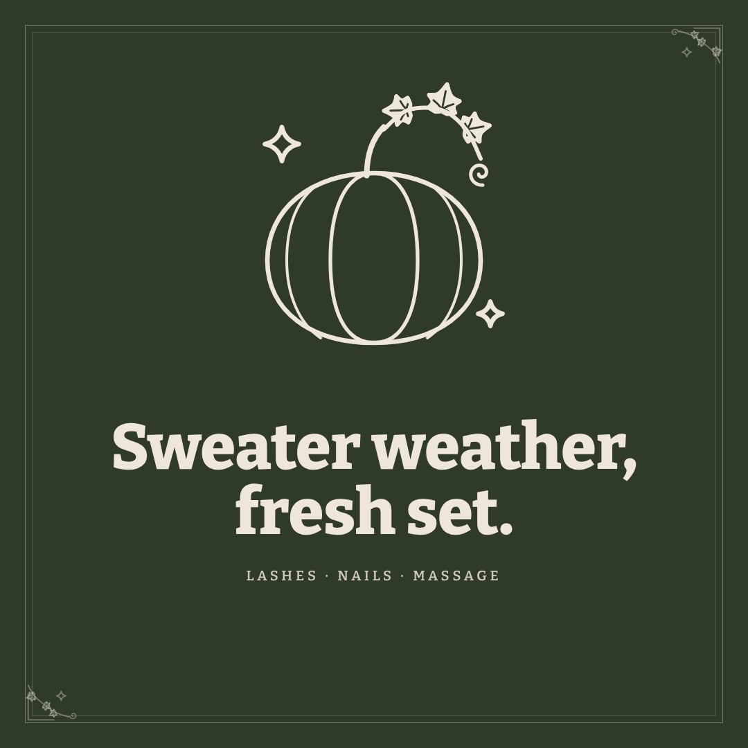 October · sweater weather: sample post